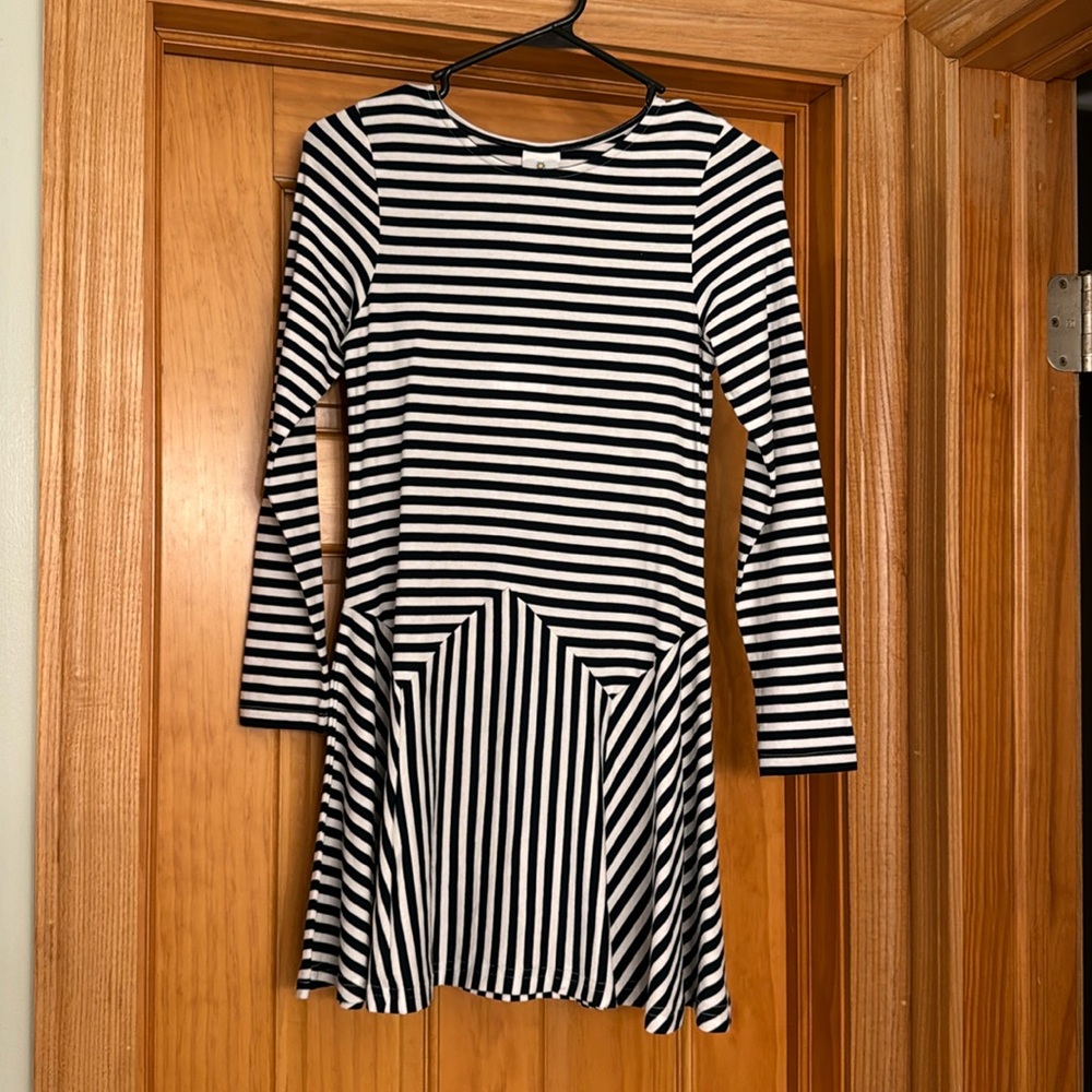 NWT navy and white striped dress